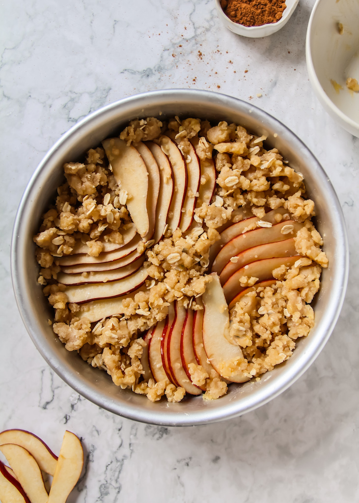 Vegan Big Crumb Apple Cake