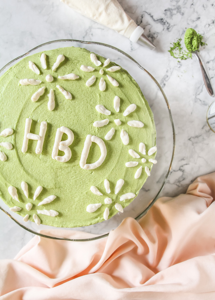 Matcha Grinch Cake