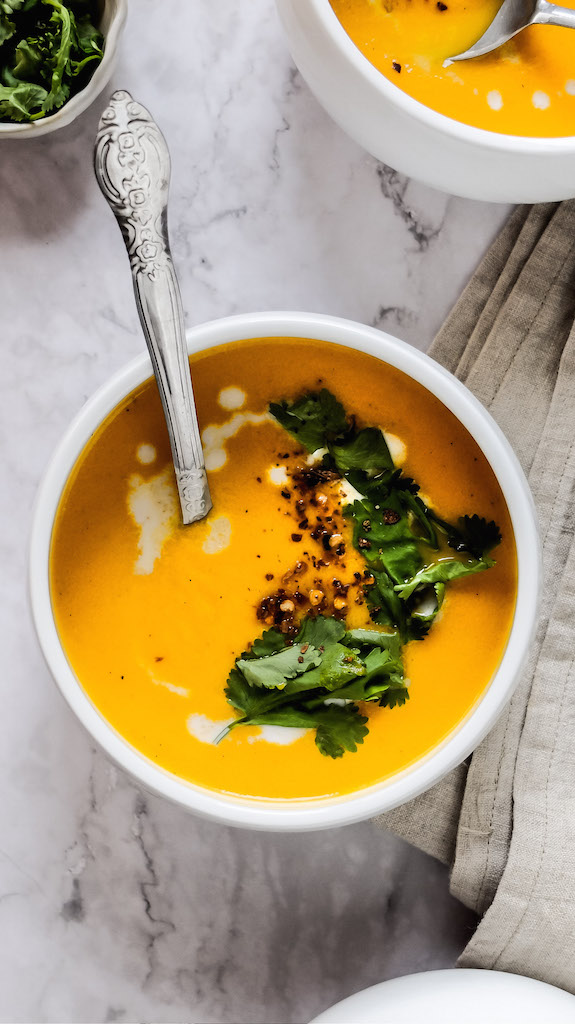 Vegan Carrot Ginger Soup Recipe - Simply Whisked