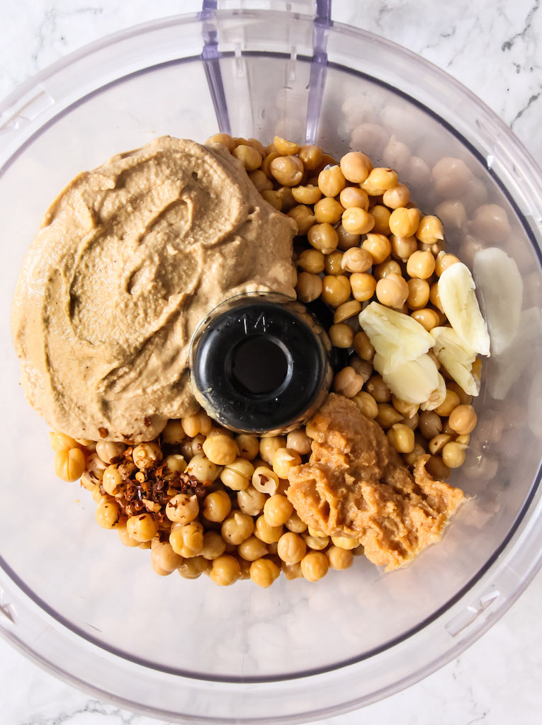 Miso Hummus with Shichimi  Togarashi Spiced Pita